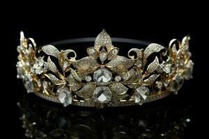 woman luxurious tiara jewelry photo
