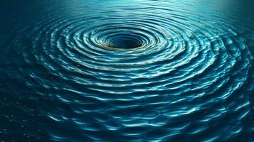 a blue water with ripples in the water photo