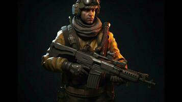 un personaje desde el juego el juego es un soldado w foto