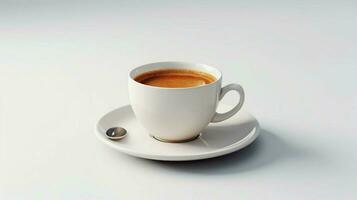 a cup of coffee with a white background photo