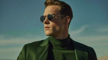 a man wearing sunglasses from the brand collection photo