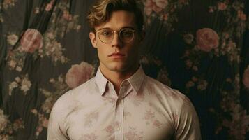 a man with glasses and a shirt that saysim a gent photo