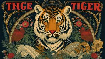 a poster for a live band called the tiger photo