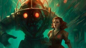 un póster para un película llamado bioshock foto