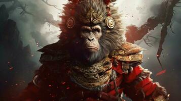 a poster for a movie called monkey king photo