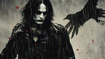 a poster for a movie called the crow photo