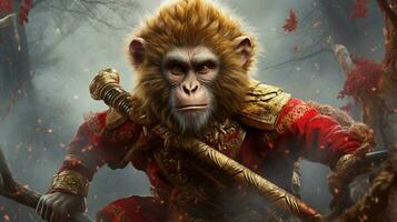 a poster for a movie called monkey king photo