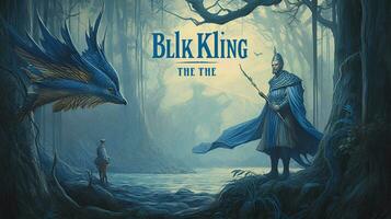 a poster for the book the blue king photo