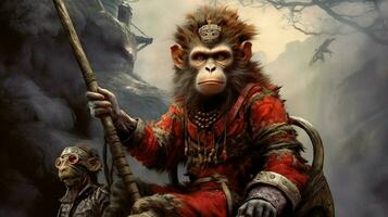 a poster for the monkey king photo