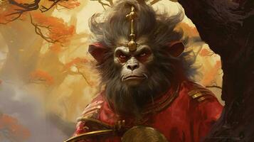 a poster for the monkey king photo