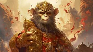 a poster for the monkey king photo