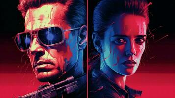 a poster for the terminator series photo