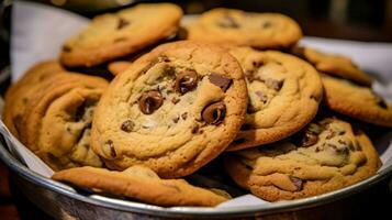 galletas con chispas de chocolate foto