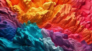 closeup of vibrant color palette with gradients photo