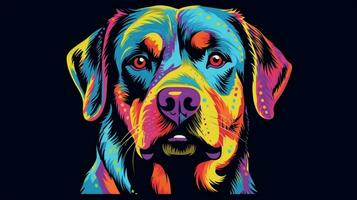 coloring dog head rottweiler photo