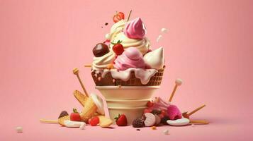 delicious ice cream served poster food phonograph photo