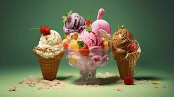 delicious ice cream served poster food phonograph photo