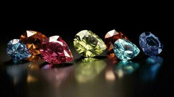 different colored diamonds photo