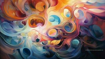 dizzying swirl of colors and shapes that blur photo