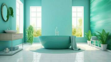 refreshing green and blue color palette photo