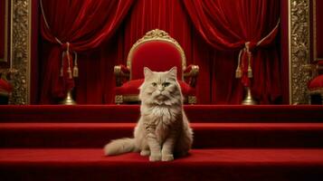 red carpet for famous cat photo