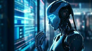robot electronic access authentication system photo