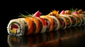 Sushi rollos imagen hd foto
