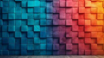 textured wall with vibrant color palette photo