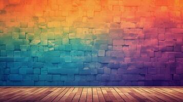 textured wall with vibrant color palette photo