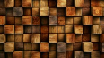 the background has cubic wood texture photo