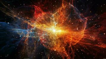 the birth of a star seen in explosive and colorful photo