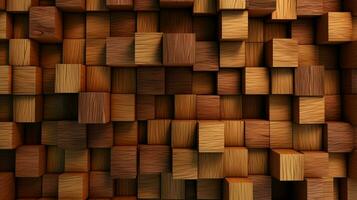 the background has cubic wood texture photo