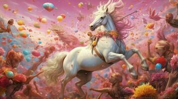 unicorn going party photo