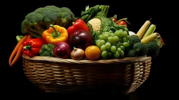 vegetable big basket photo