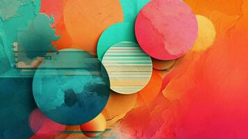vibrant color palette with gradients and textures photo