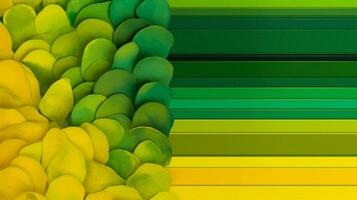 vibrant green and yellow palette with graduated s photo