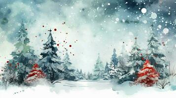 watercolor christmas background illustration ai g photo