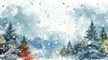 watercolor christmas background illustration ai g photo