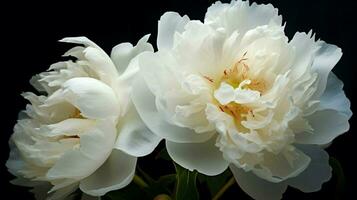 flor de peonía blanca foto