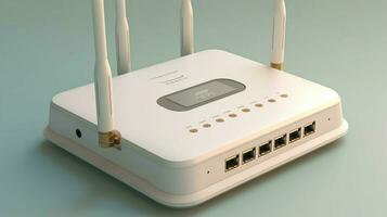white wifi router photo