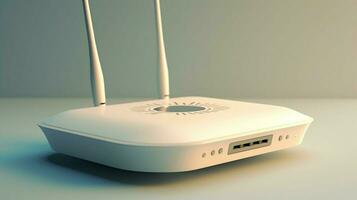 white wifi router photo