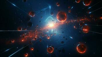 3d stylized outer space background pattern high photo