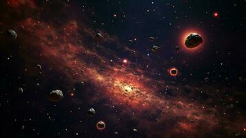 3d stylized outer space background pattern high photo