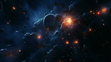 3d stylized outer space background pattern high photo