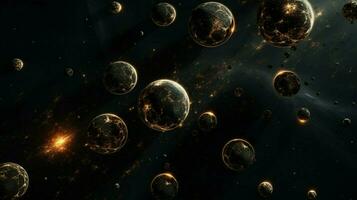 3d stylized outer space background pattern high photo