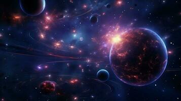 3d stylized outer space background pattern high photo