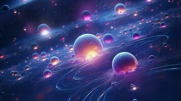 3d stylized outer space background pattern high photo