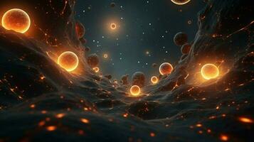 3d stylized outer space background pattern high photo