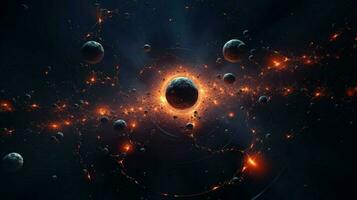 3d stylized outer space background pattern high photo