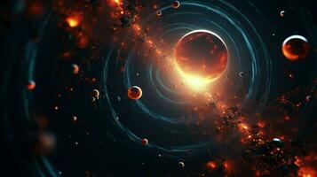 3d stylized outer space background pattern high photo